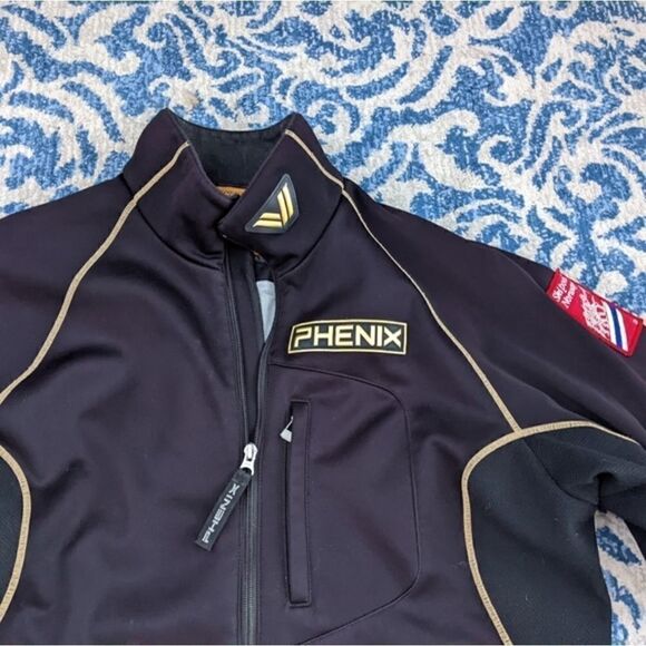 Phenix ski jacket aerothermal lightweight warm coat black and gold skiing winter - Picture 2 of 16